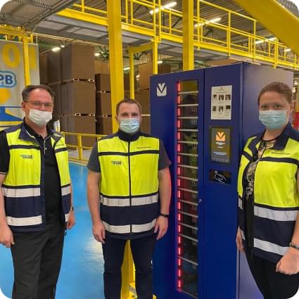 Вендинг БОКС на питерской площадке Smurfit Kappa
